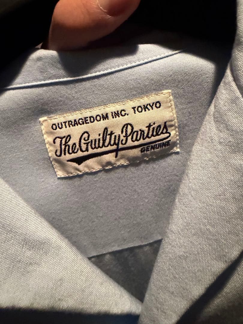 WACKO MARIA ワコマリア オープンカラーシャツ　水色　24SS