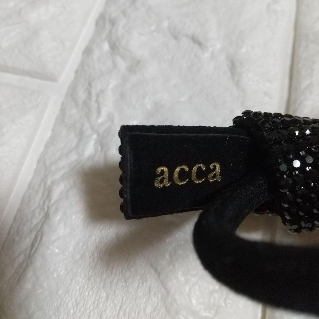acca アッカ オードリー ポニー リボンゴム ブラック