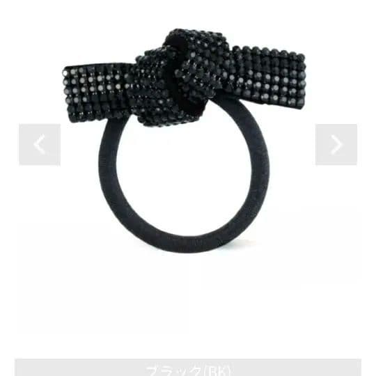 acca アッカ オードリー ポニー リボンゴム ブラック