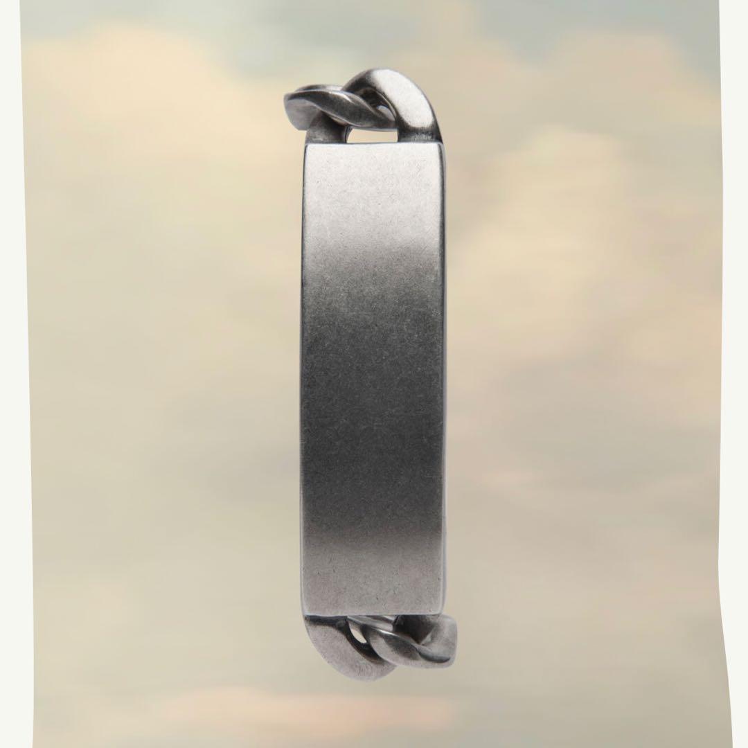 【銘品】マルジェラ/IDブレスレット/シルバー/Sサイズ/S925