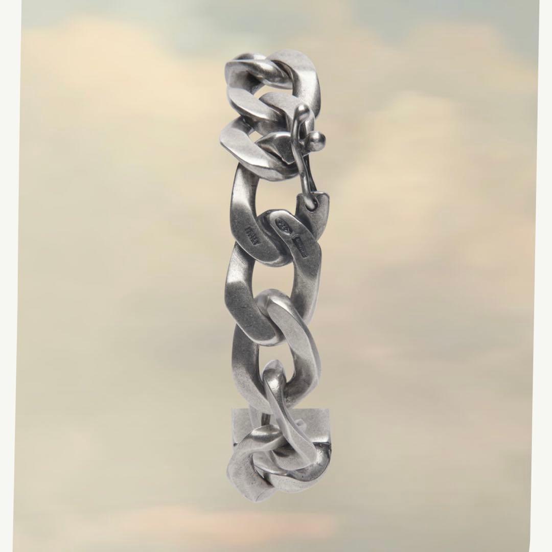 【銘品】マルジェラ/IDブレスレット/シルバー/Sサイズ/S925