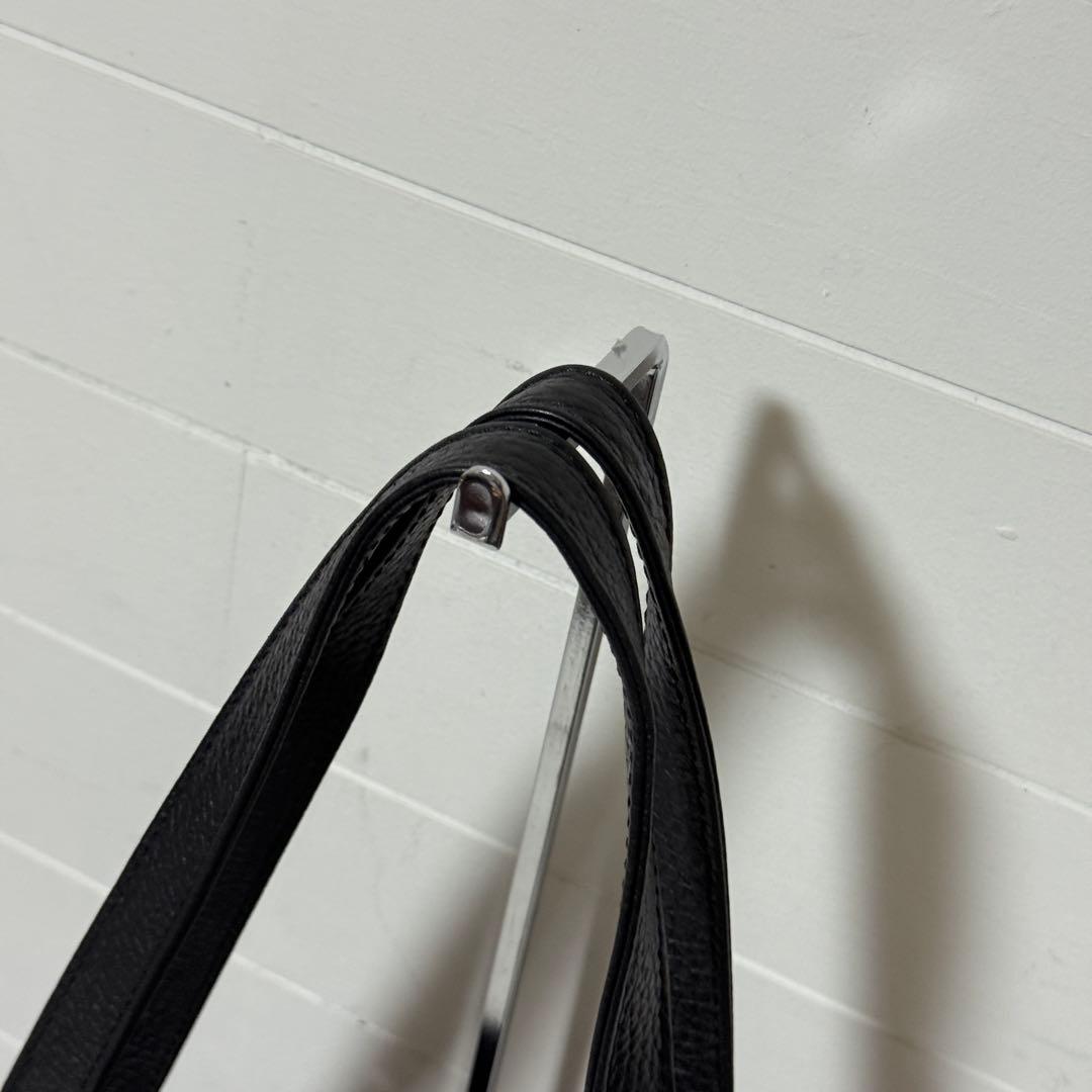 極美品✨HushTug ハッシュタグ　トートバッグ　姫路レザー　シボ革　ブラック