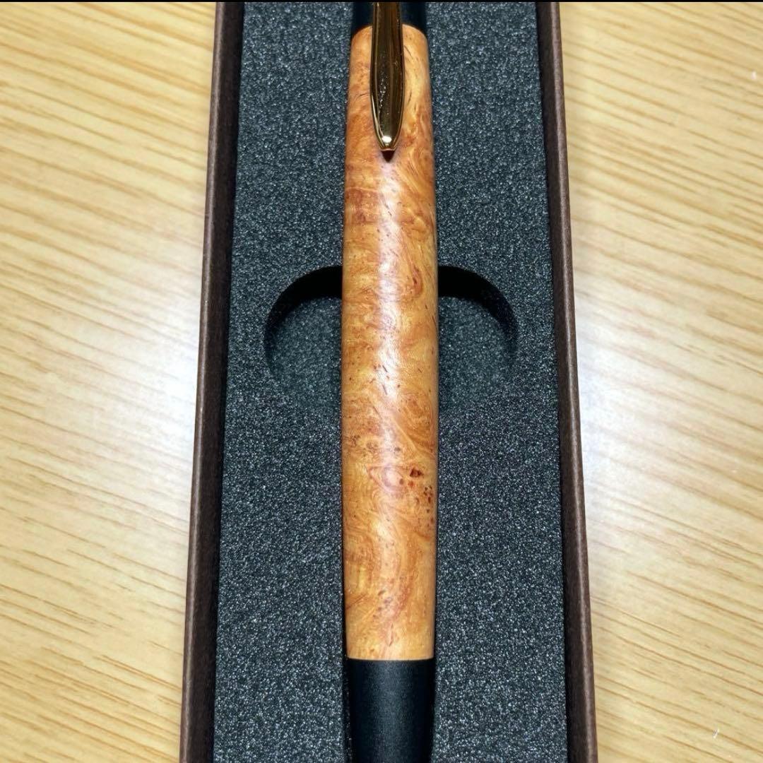 ボナンペン　花梨瘤　シャープペンシル　真鍮金具　美品
