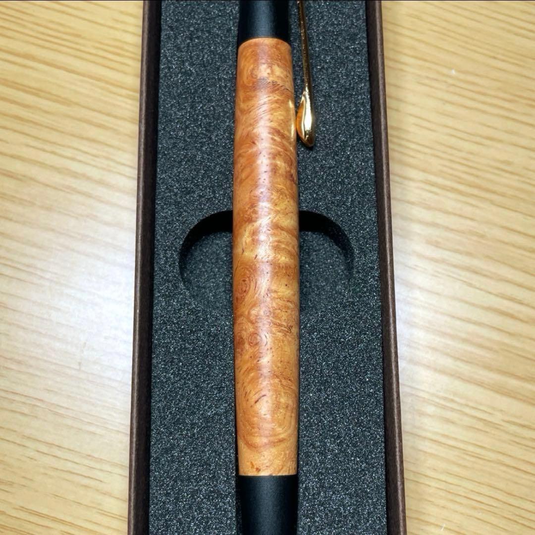 ボナンペン　花梨瘤　シャープペンシル　真鍮金具　美品