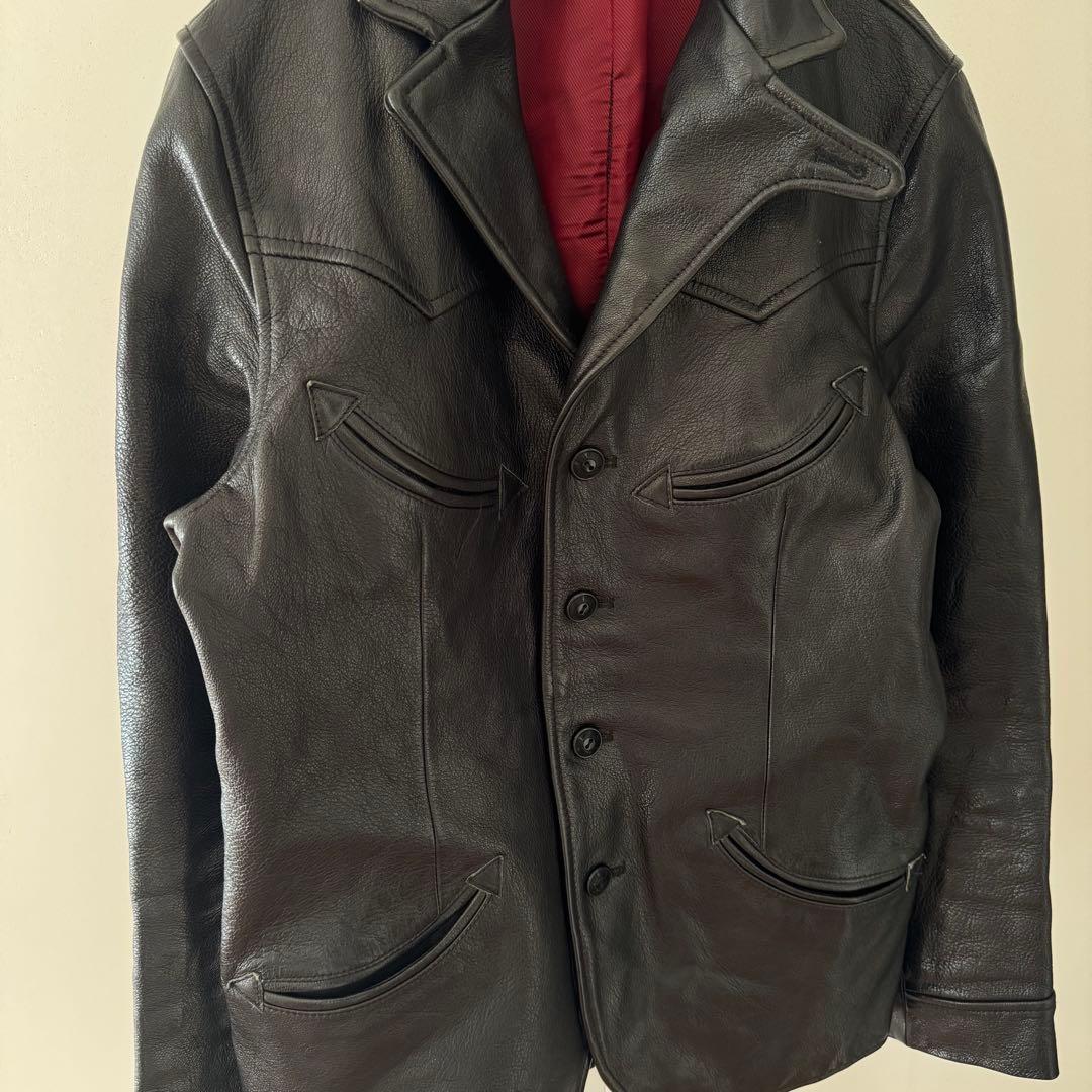 ウエストライド ゴートスキン ウエスタン レザー テーラードジャケット