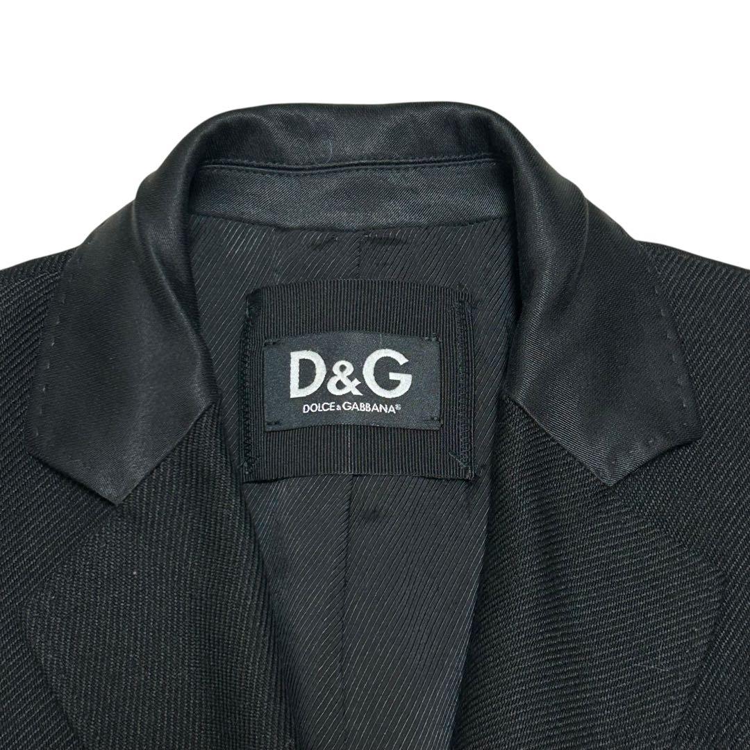 D&G DOLCE&GABBANA チェスターコート　レディース　ブラック