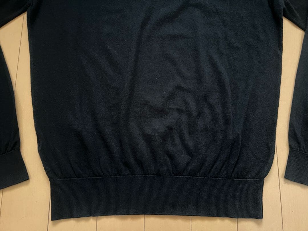 John Smedley クルーネック　ニット　シーアイランドコットン M 黒