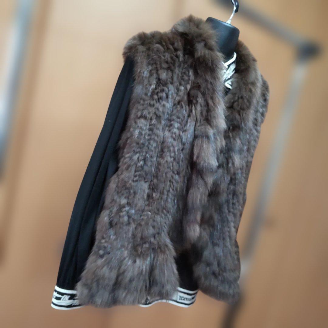 ♥️新年値下げ♥️毛皮の王様♥️極上ベスト編み込みデサイン