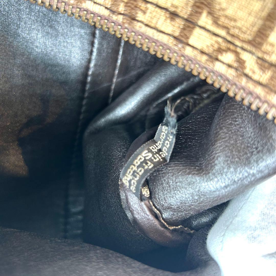 美品✨dior トロッター　ボストン　バッグ　レザー　キャンバス