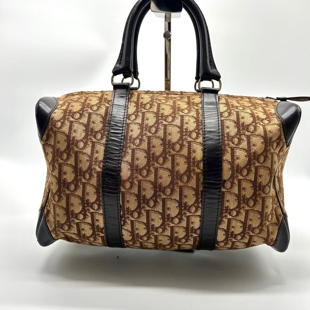 美品✨dior トロッター　ボストン　バッグ　レザー　キャンバス
