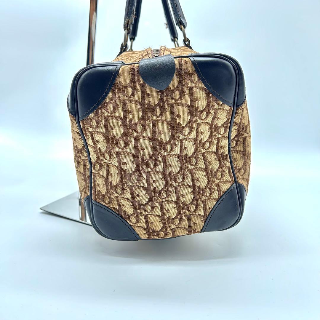 美品✨dior トロッター　ボストン　バッグ　レザー　キャンバス