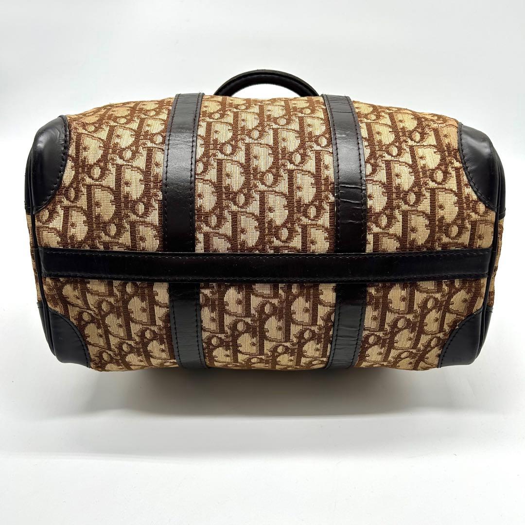 美品✨dior トロッター　ボストン　バッグ　レザー　キャンバス