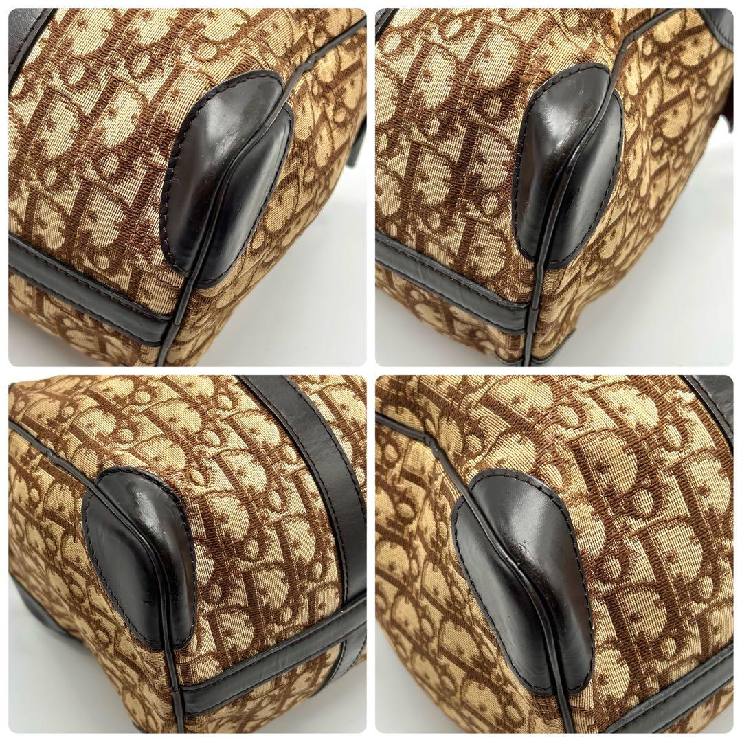 美品✨dior トロッター　ボストン　バッグ　レザー　キャンバス