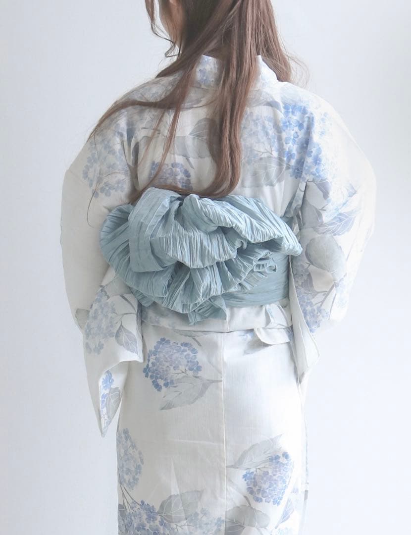 セパレート 浴衣 4点セットセパレート(浴衣 + 帯 + 下駄 + 肌着) 水色