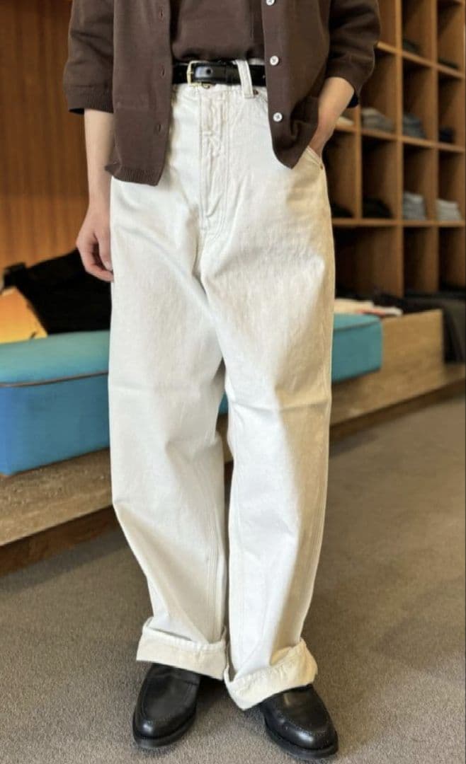 美品★Shinzone TOOL DENIM PANTS ECRU 32