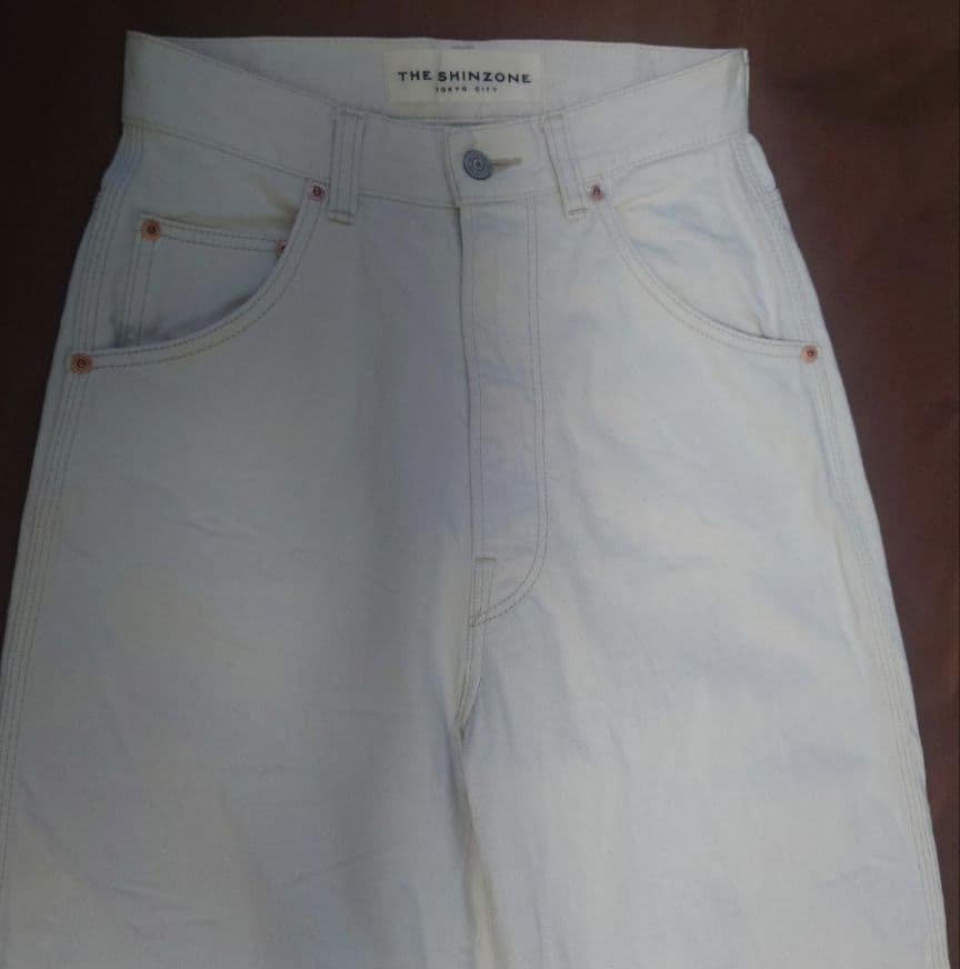 美品★Shinzone TOOL DENIM PANTS ECRU 32