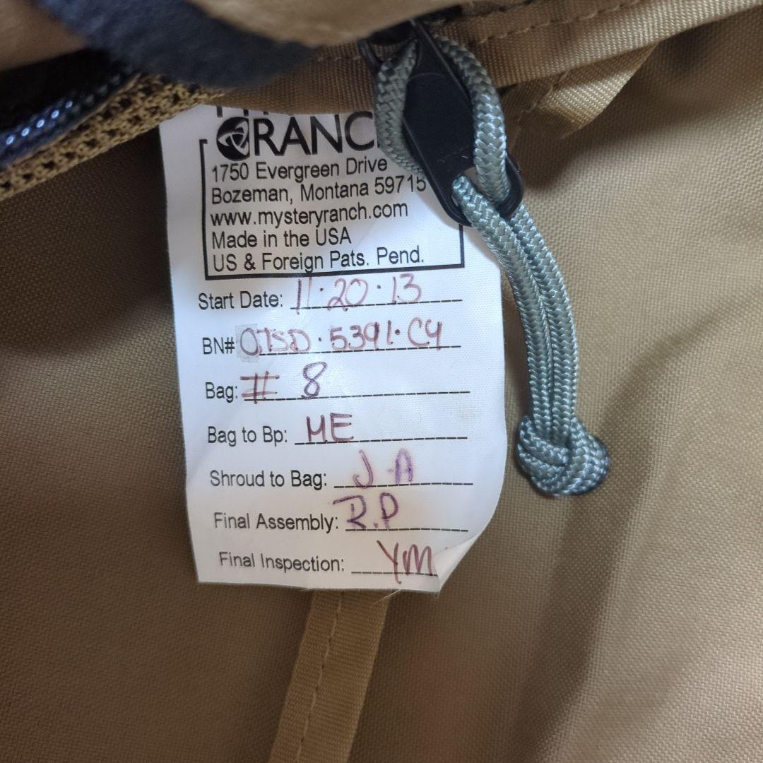 USA製　ミステリーランチ　アウトサイダー　コヨーテ　MYSTERY RANCH