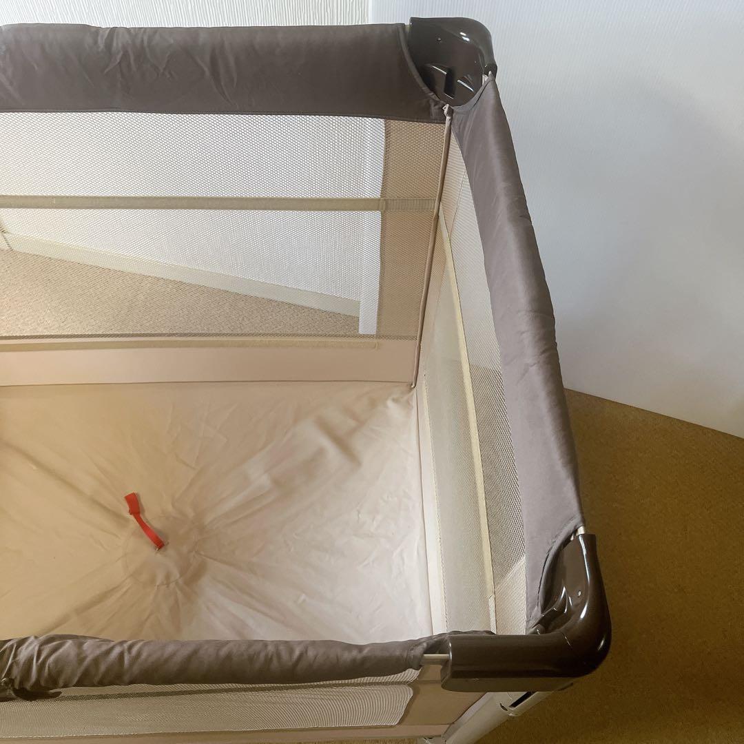 Aprica アップリカ　ココネル エアー ベビーベッド ブラウン