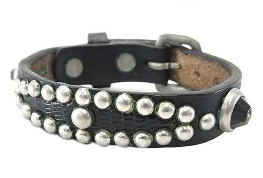 WOLF'S HEADスタッズレザーブレス 藤井フミヤ 木村拓哉 バングル