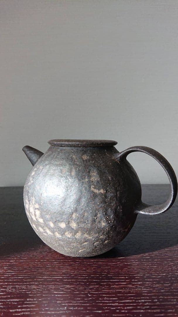 村上躍 黒焼締 ポット大