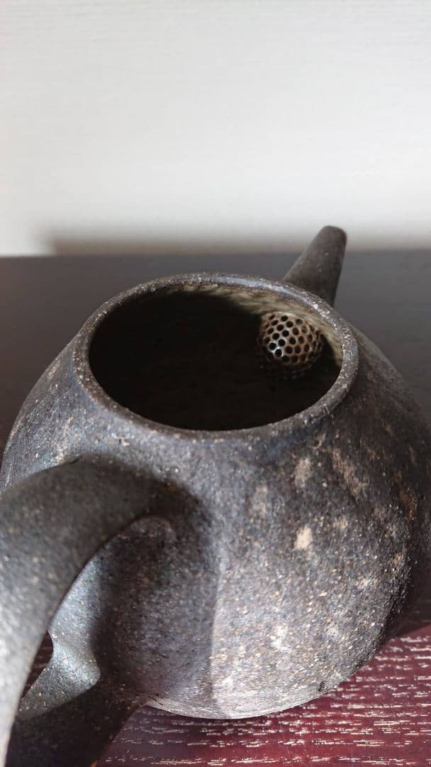 村上躍 黒焼締 ポット大