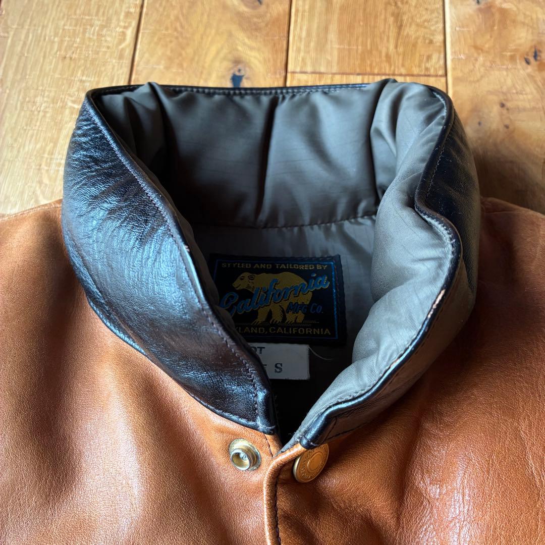 Rainbow country レインボーカントリー レザーベスト 美中古 S