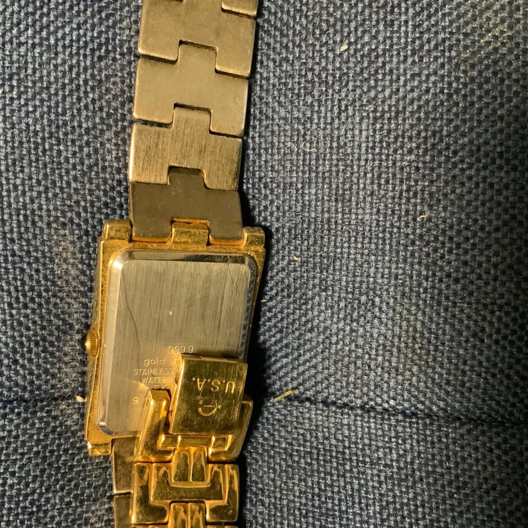 【人気 稼働品 999.9】ELGIN ゴールド 腕時計 ダイヤモンド装飾