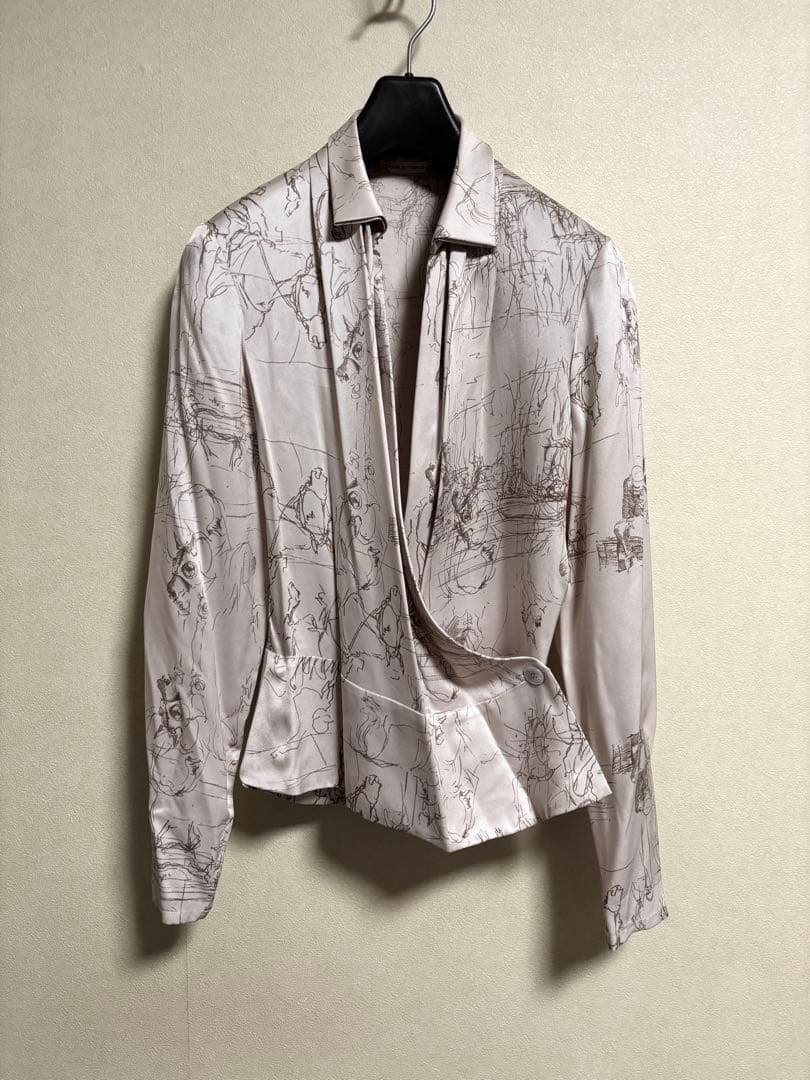 エルメス HERMES シルク カシュクールブラウス