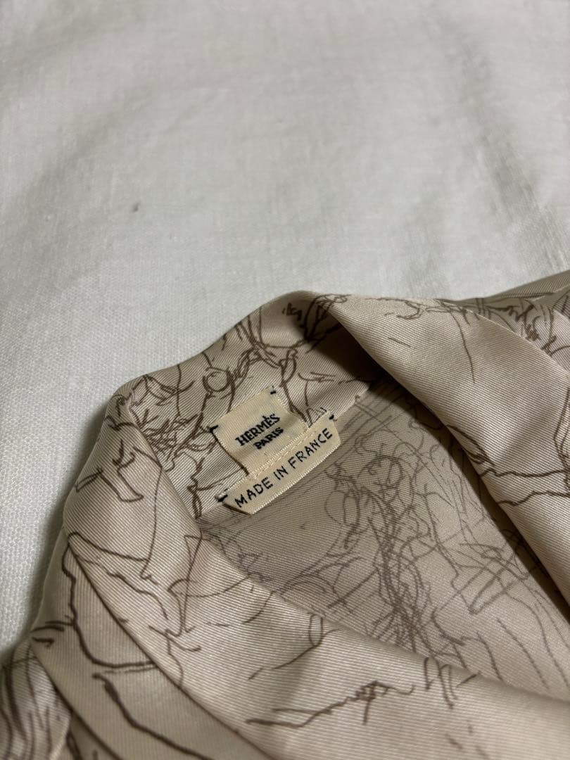 エルメス HERMES シルク カシュクールブラウス