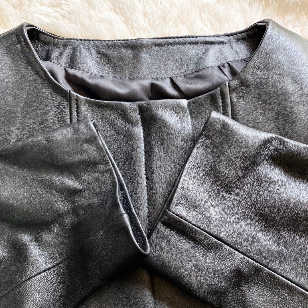 えびすさま　 【新品未使用】ポッシュアロマ　レザージャケット　シングルライダース