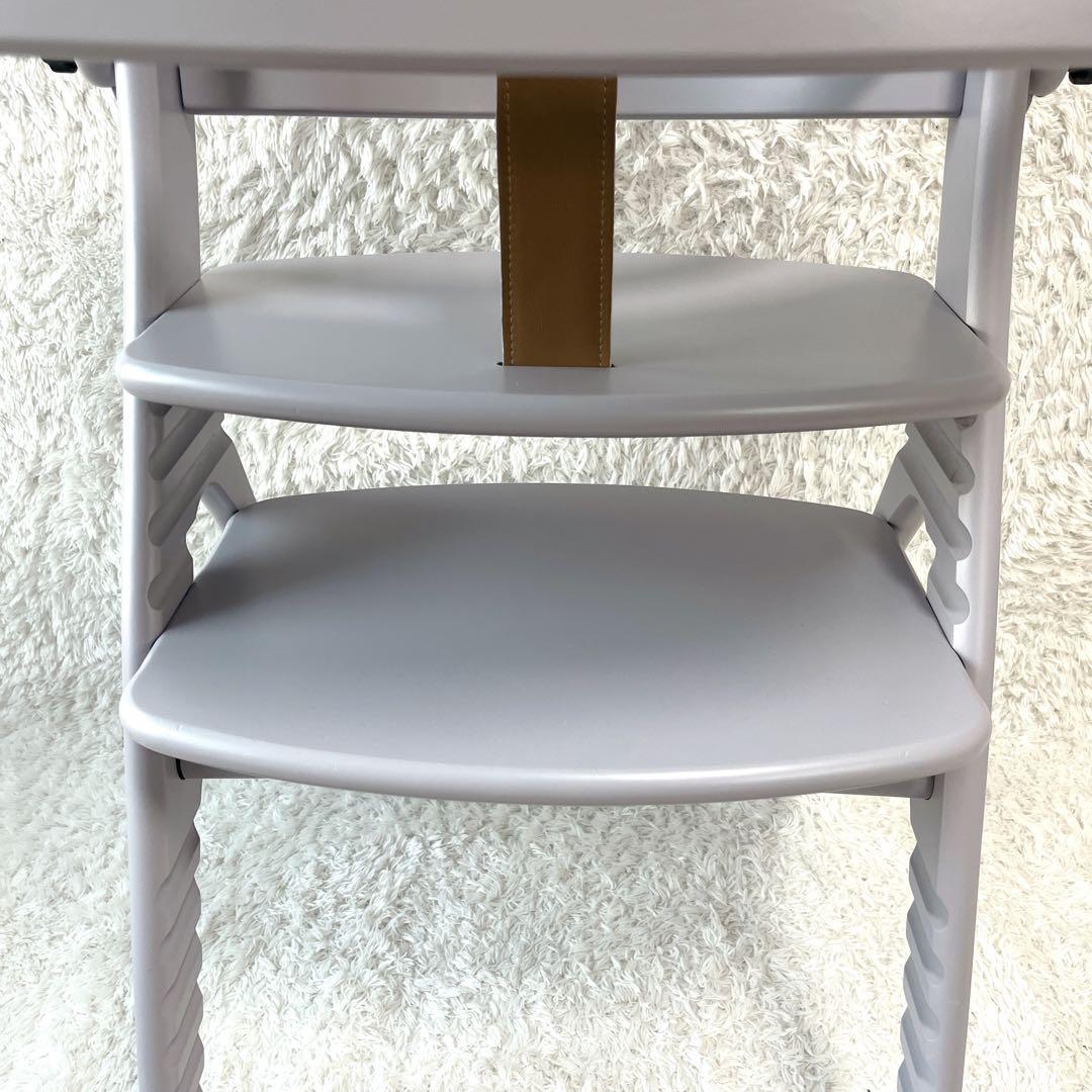 大和屋 アッフルチェア ハイチェア ソフトラベンダー セーフティチェアベルト