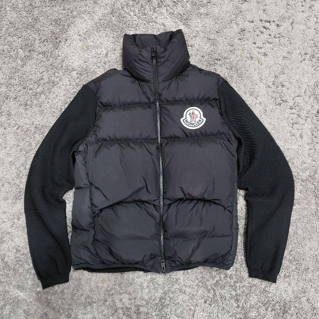 ひがし モンクレール Cardigan Tricot ハイブリッドダウン