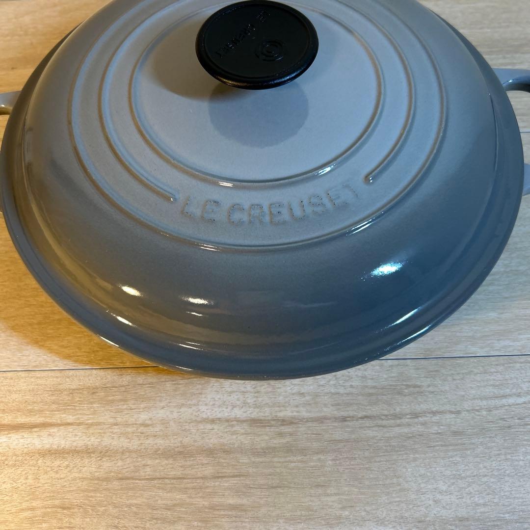 ルクルーゼ　ビュッフェ・キャセロール　26cm ミストグレー　グレー　両手鍋