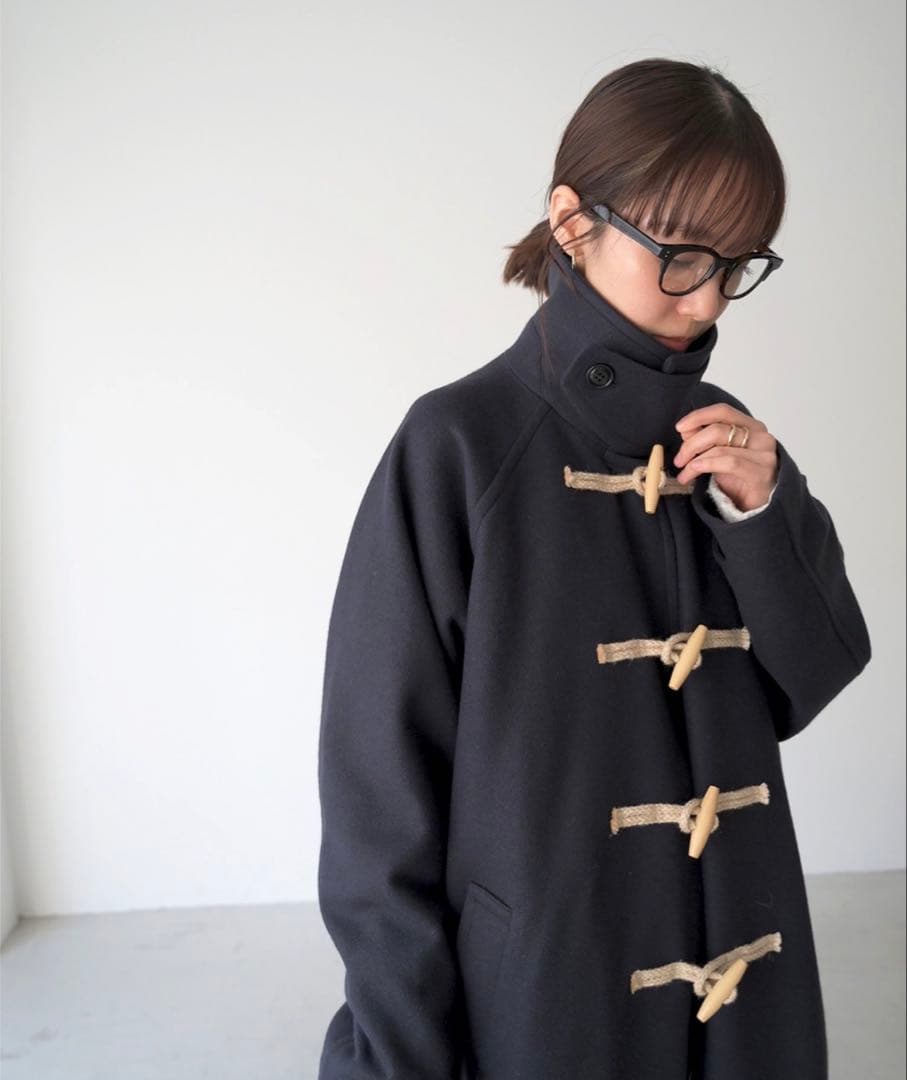キャナルジーン　ネイビー ダッフルコート　ロングコート