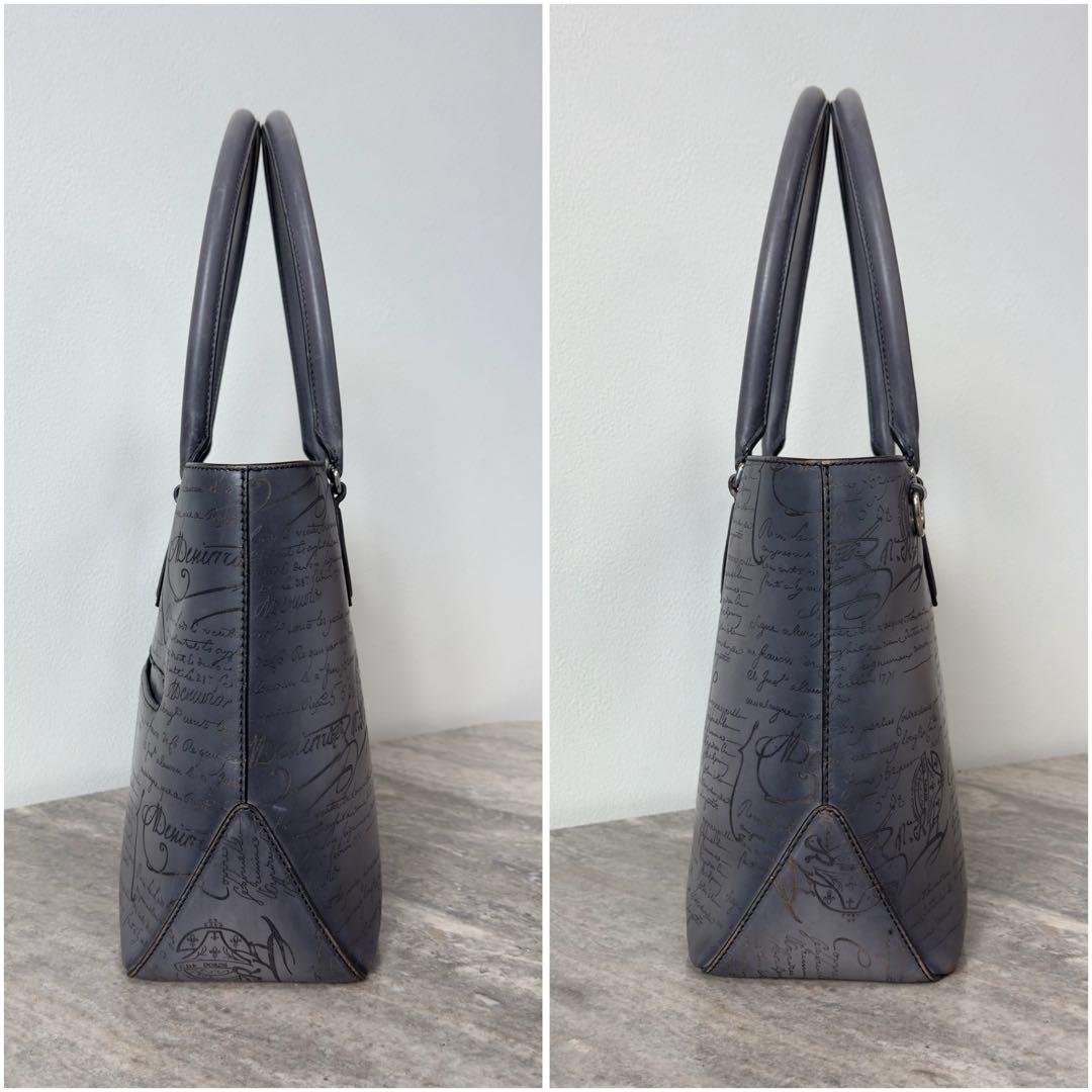 最新型 定価49万 ベルルッティ トゥジュールミニ スクリットレザートートバッグ