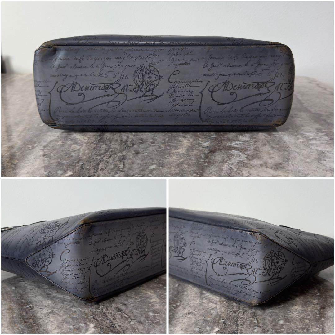 最新型 定価49万 ベルルッティ トゥジュールミニ スクリットレザートートバッグ