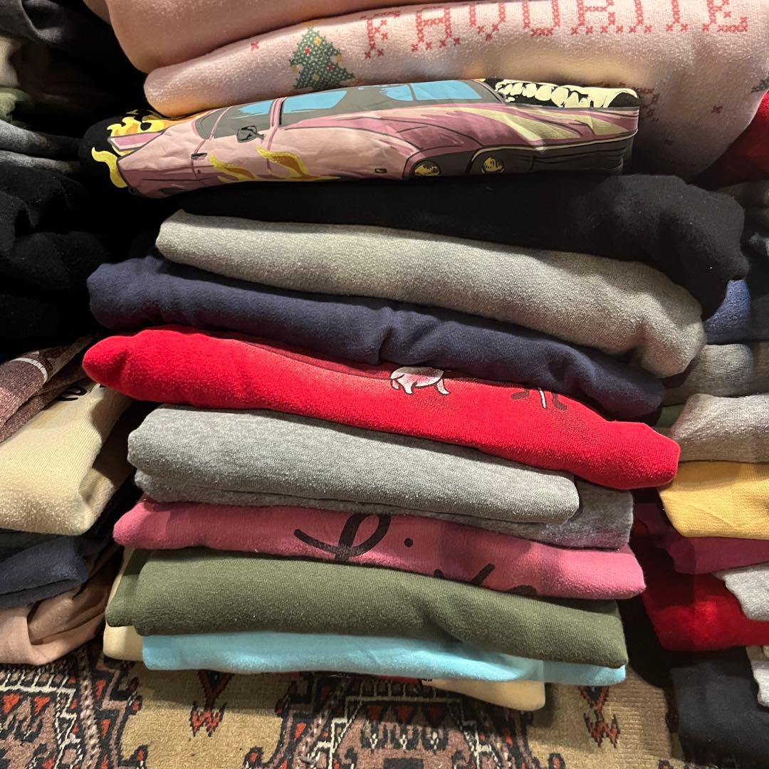 古着 スウェット 62枚 まとめ売り セット 卸 アメリカ プリント 無地
