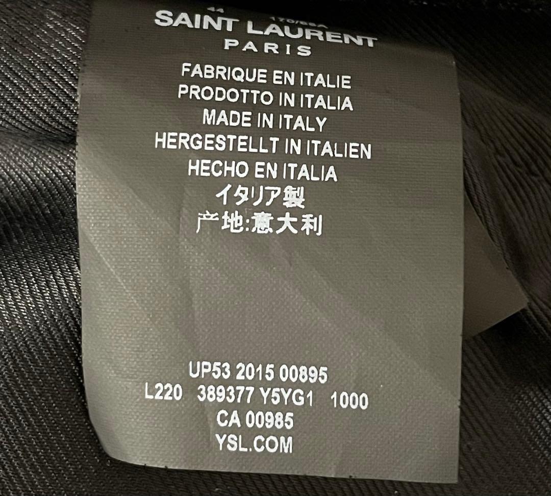 新品同様 15SS サンローランパリ ウェスタンレザージャケット 44