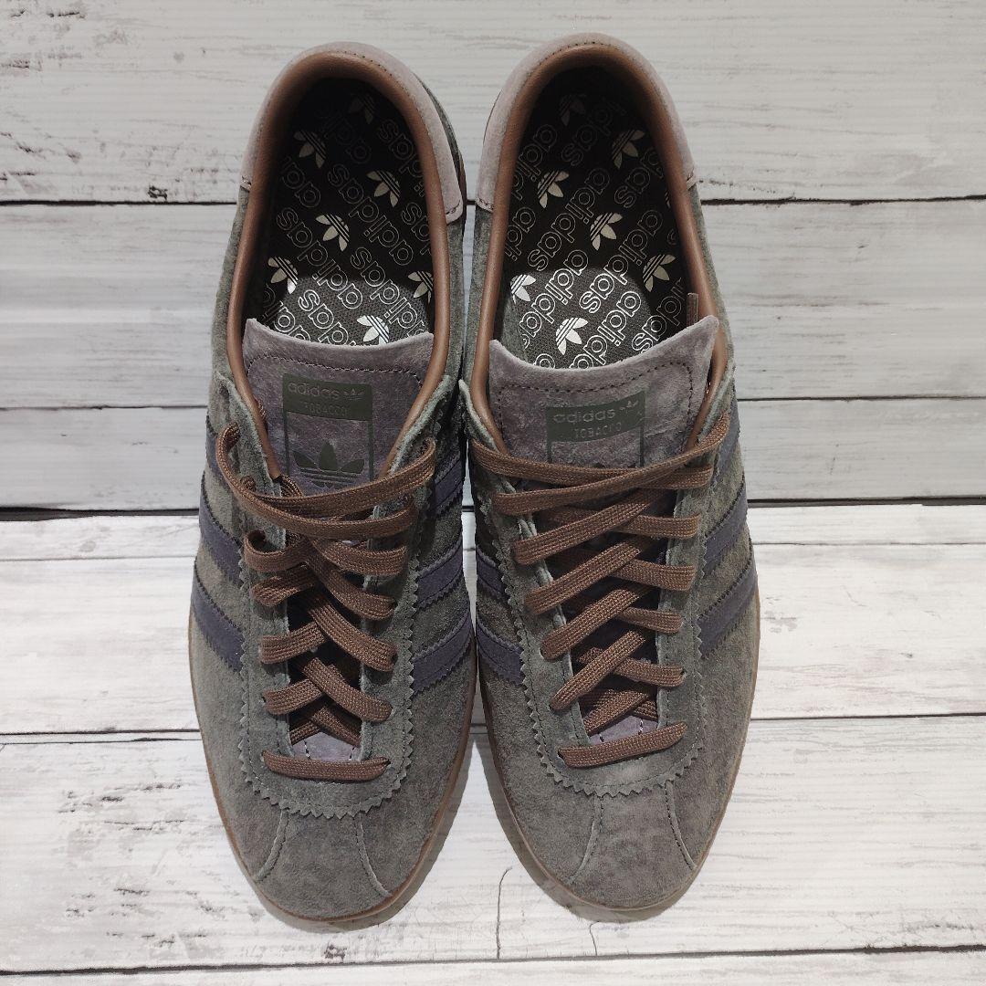 【箱・タグ付】美品 adidas TOBACCO SMU カーキ×ブラウン