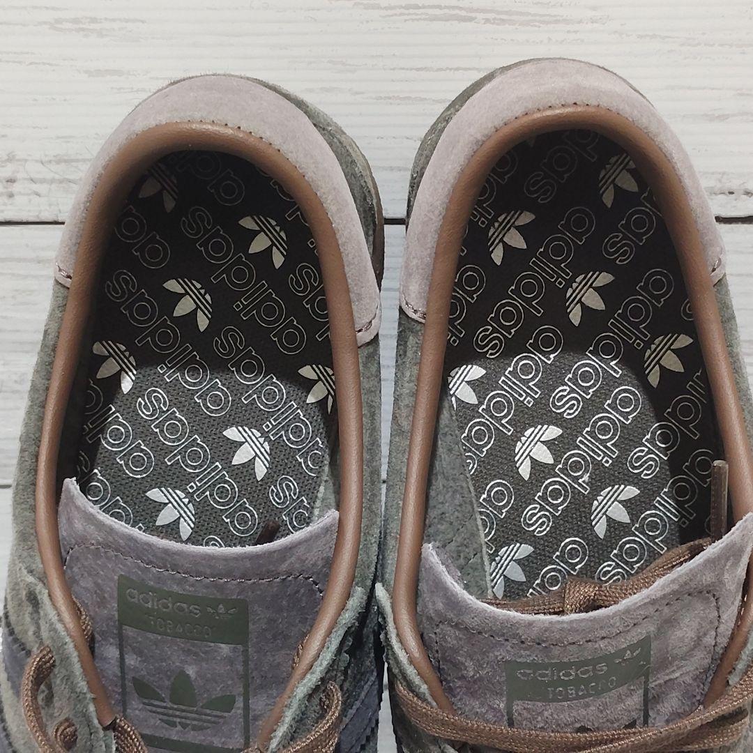 【箱・タグ付】美品 adidas TOBACCO SMU カーキ×ブラウン