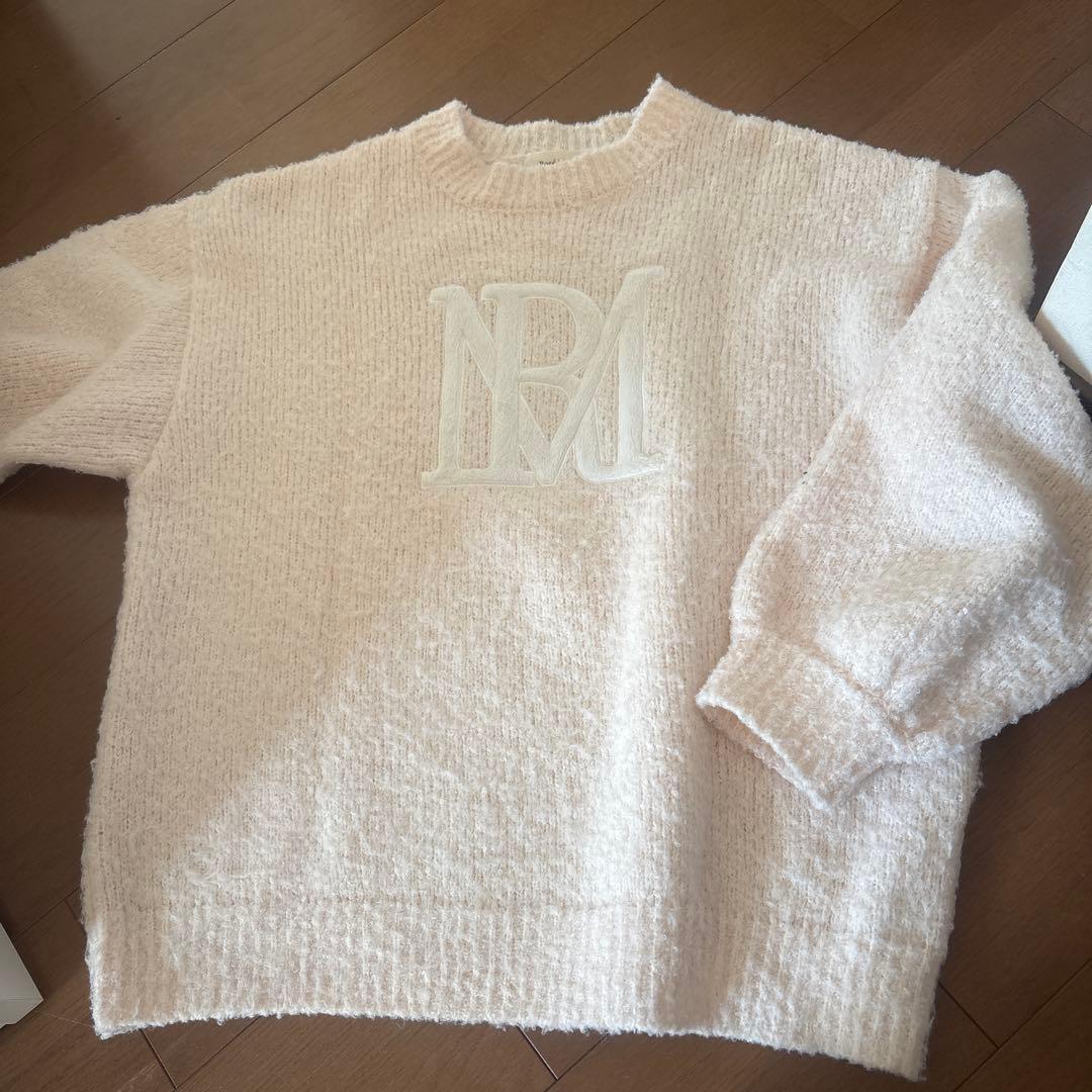 rosemuse ロゼミューズ ロゴニット logo AP puffy knit