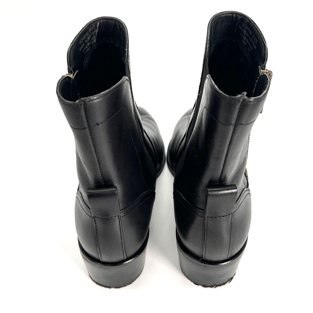 【美品】コールハーン　COLE HAAN GRAND レザーショートブーツ 黒