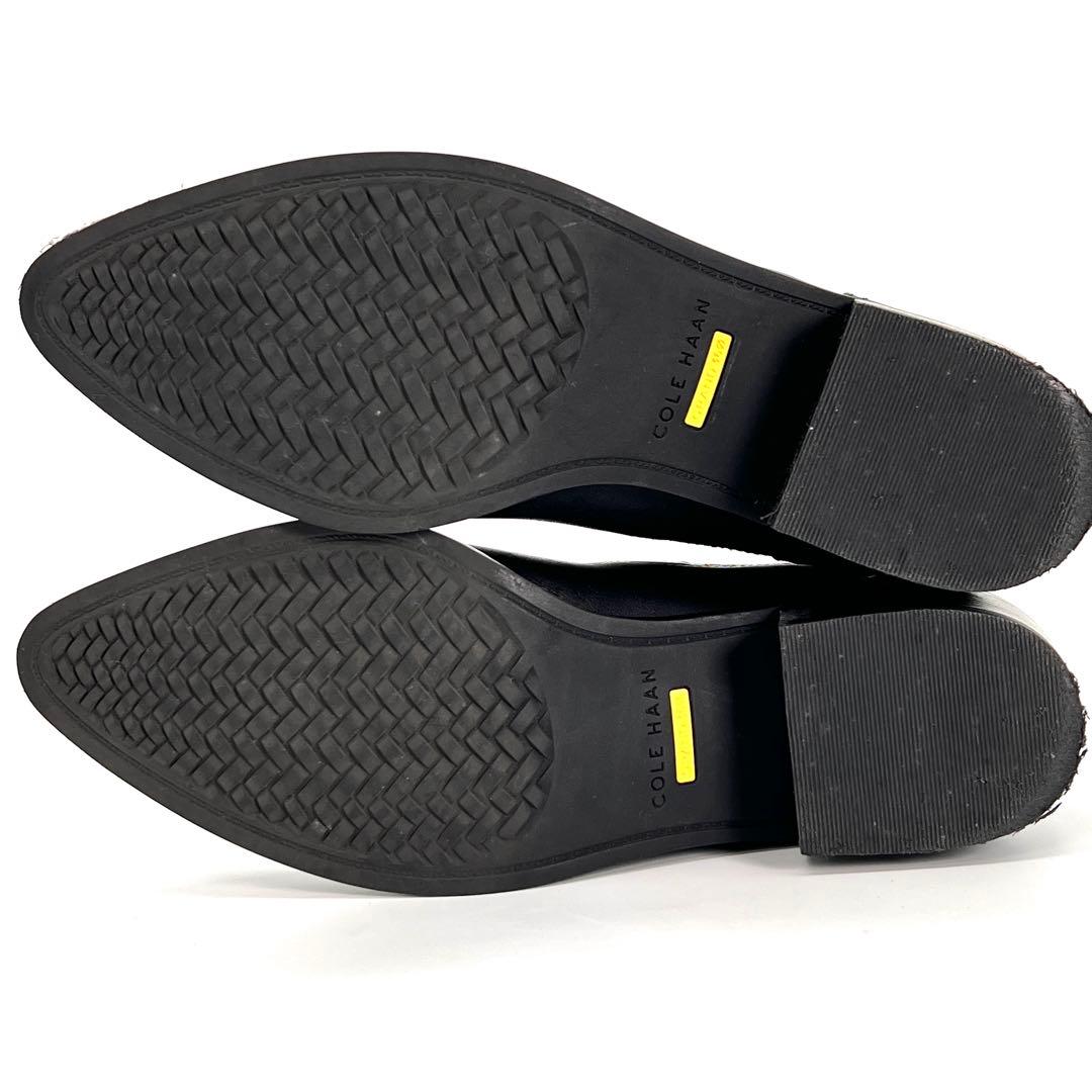 【美品】コールハーン　COLE HAAN GRAND レザーショートブーツ 黒