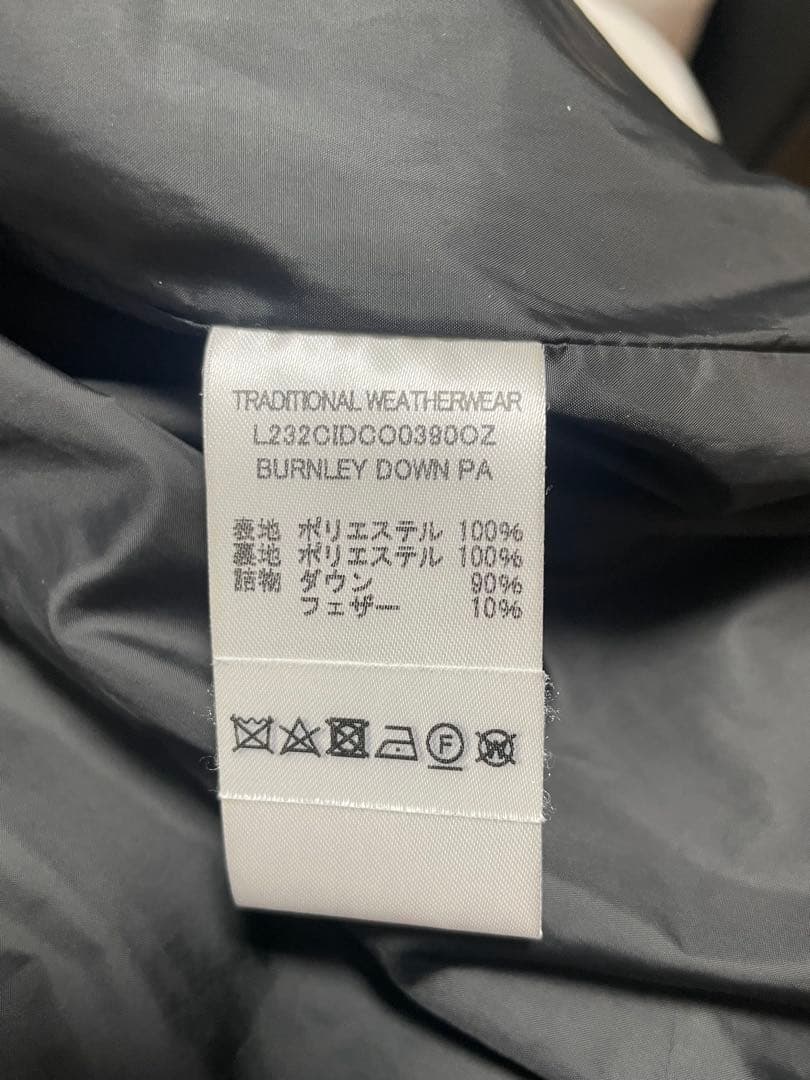 Traditional Weatherwear ブラックダウンジャケット 34