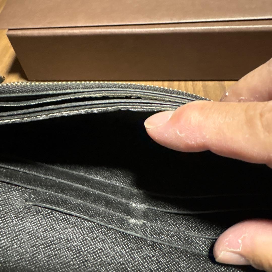 R*M様 ルイヴィトン　ダミエパターン ブラックレザー 長財布