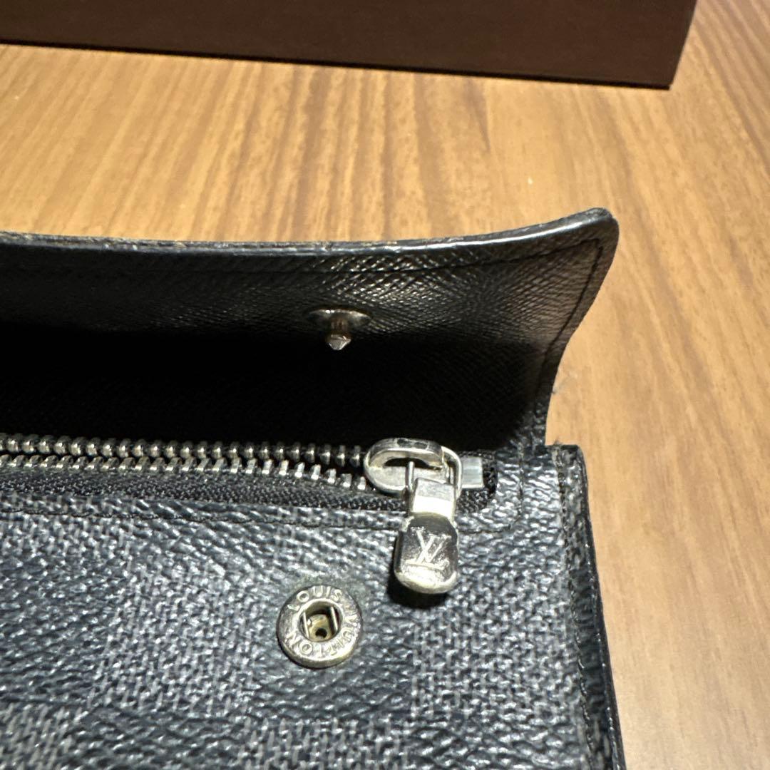 R*M様 ルイヴィトン　ダミエパターン ブラックレザー 長財布