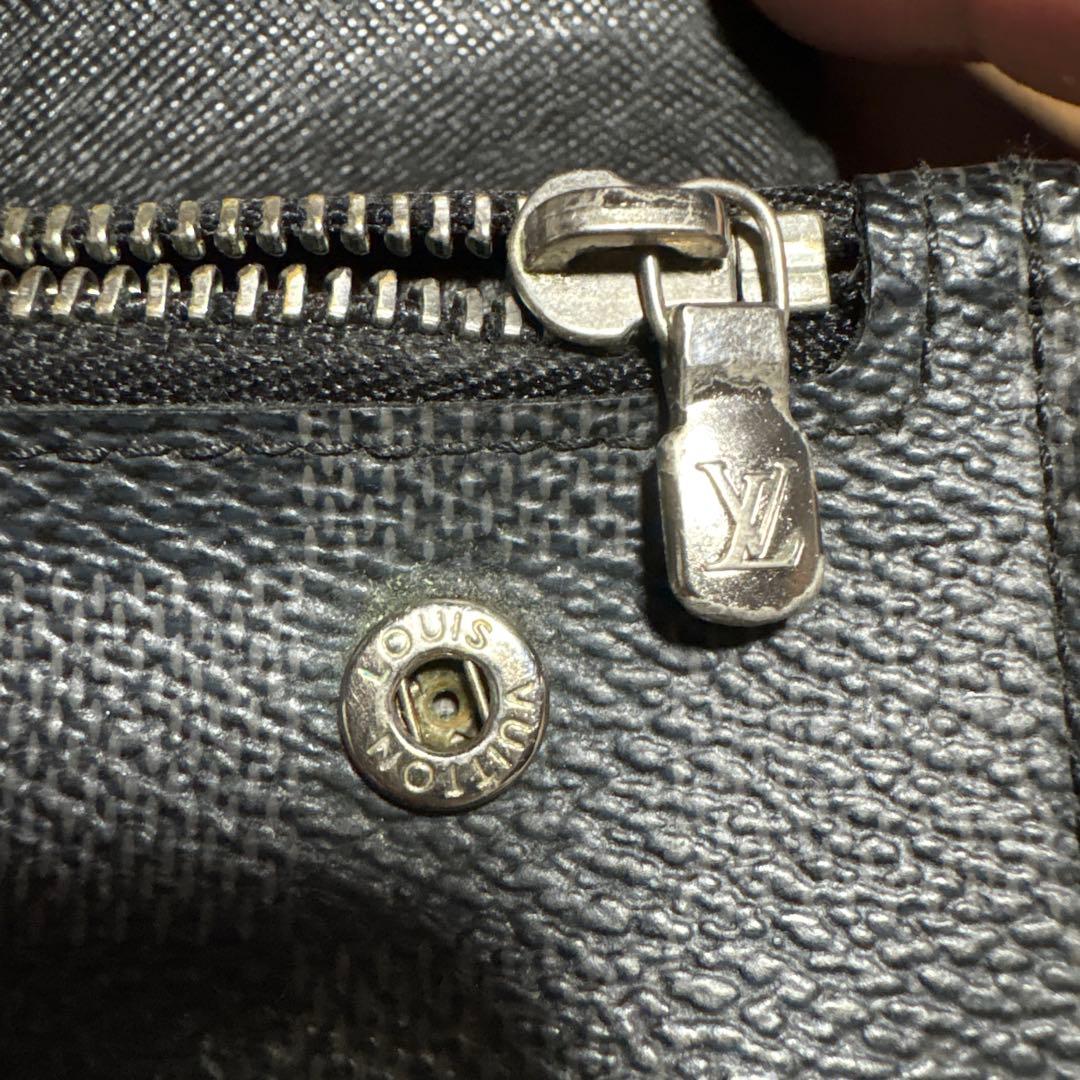 R*M様 ルイヴィトン　ダミエパターン ブラックレザー 長財布