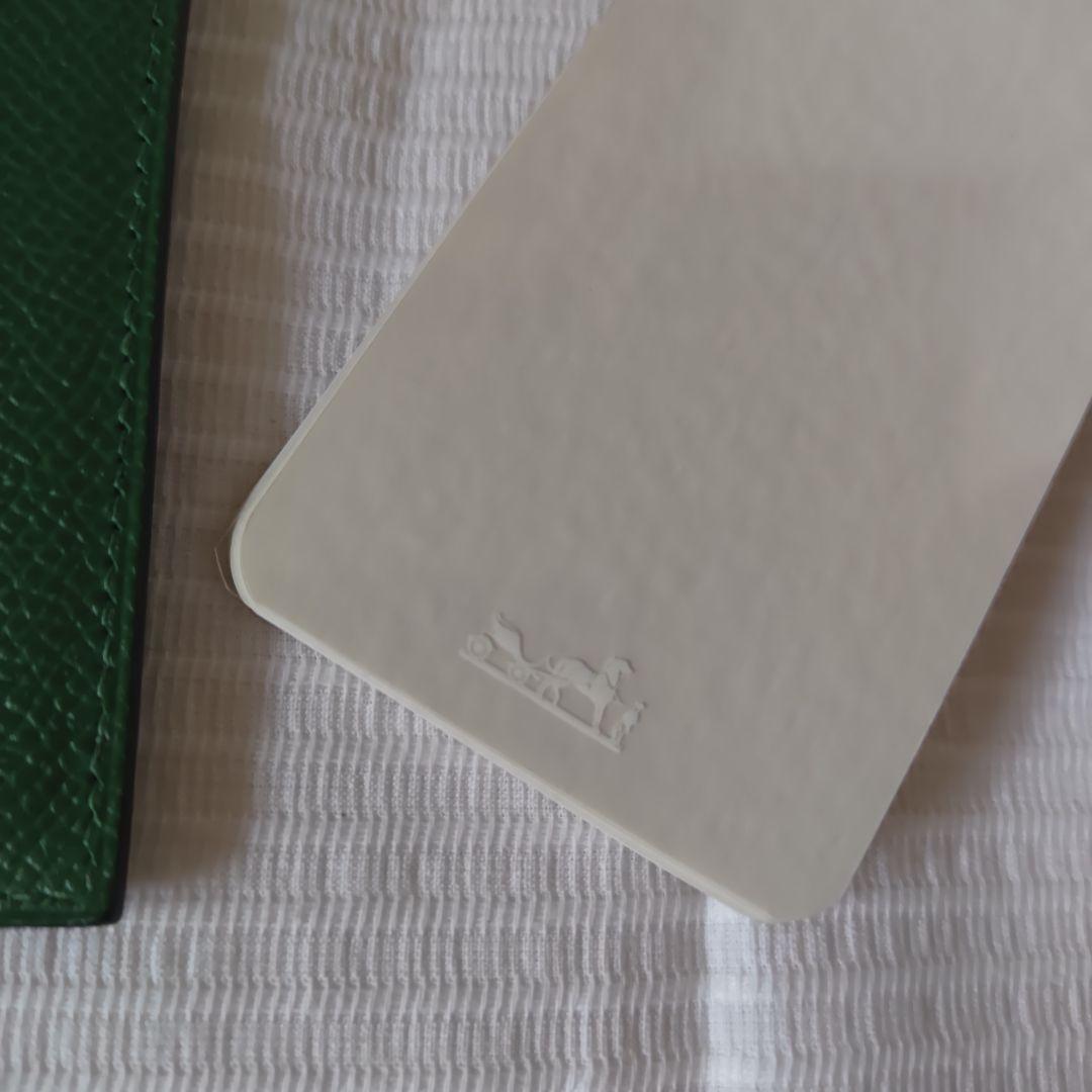 【未使用】エルメス　メモ帳　カバー　レフィル　フルセット　グリーン