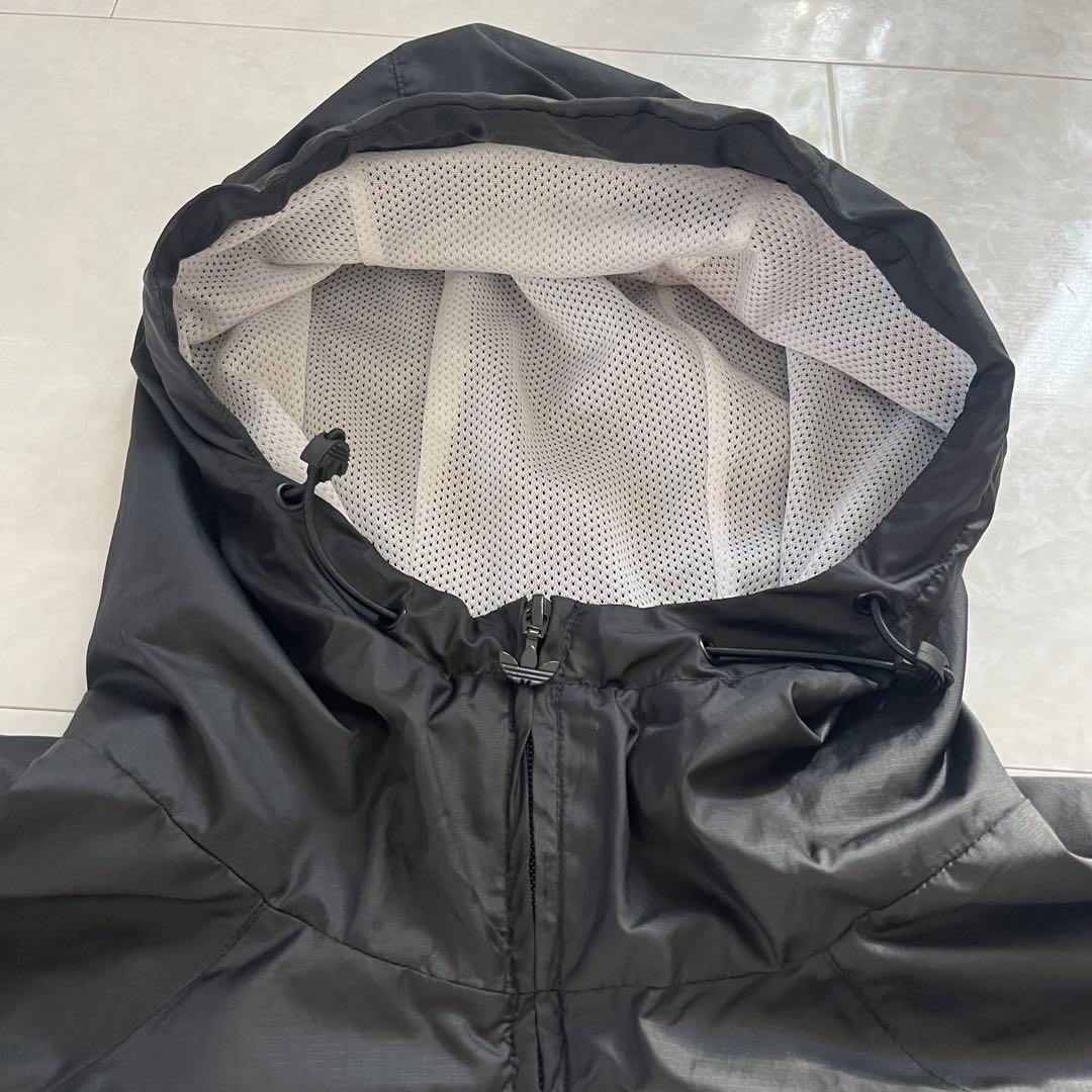 アディダス ビッグトレフォイル ナイロンジャージ 白黒 XL