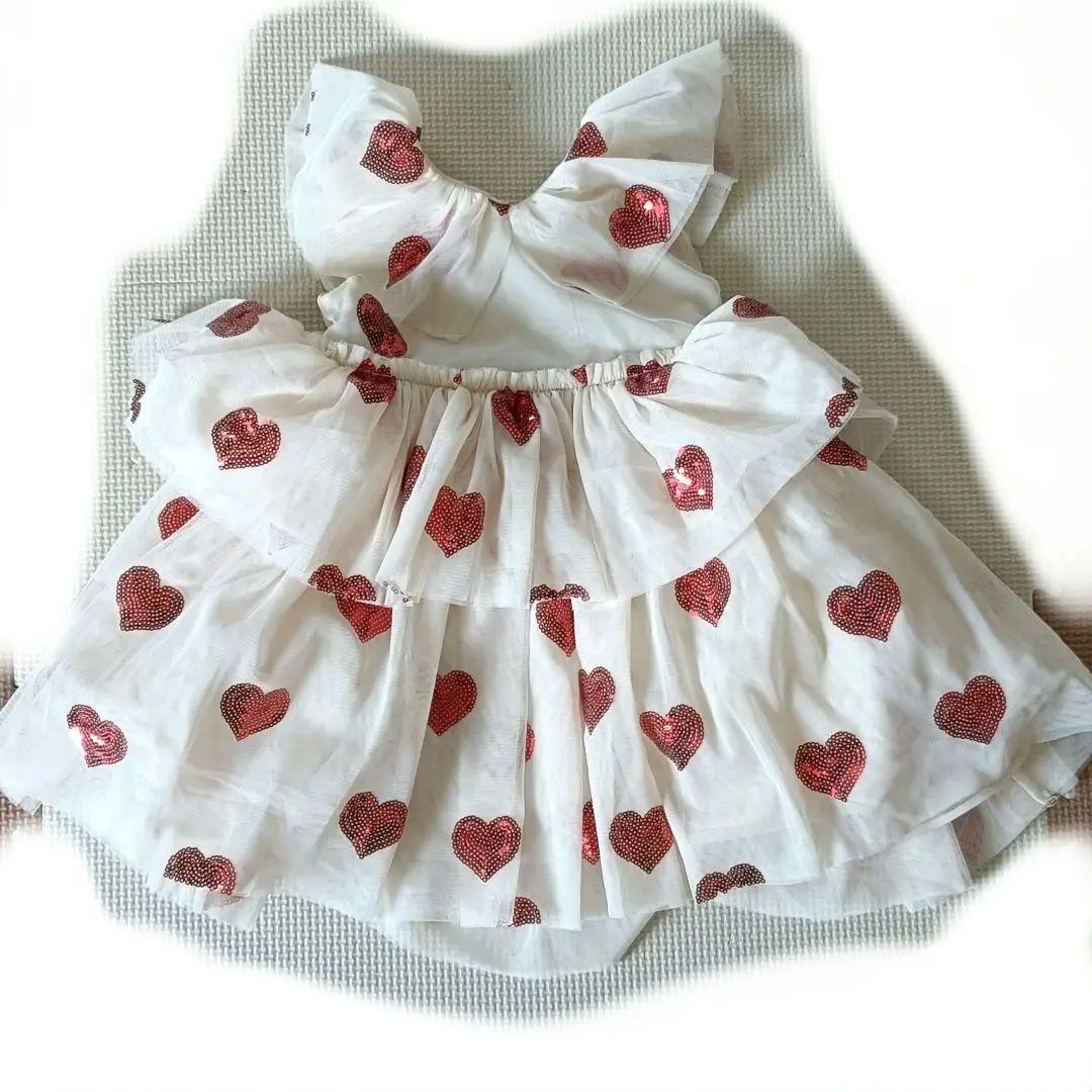 Konges sloejd ハート ワンピース ドレス 18M コンゲススロイド